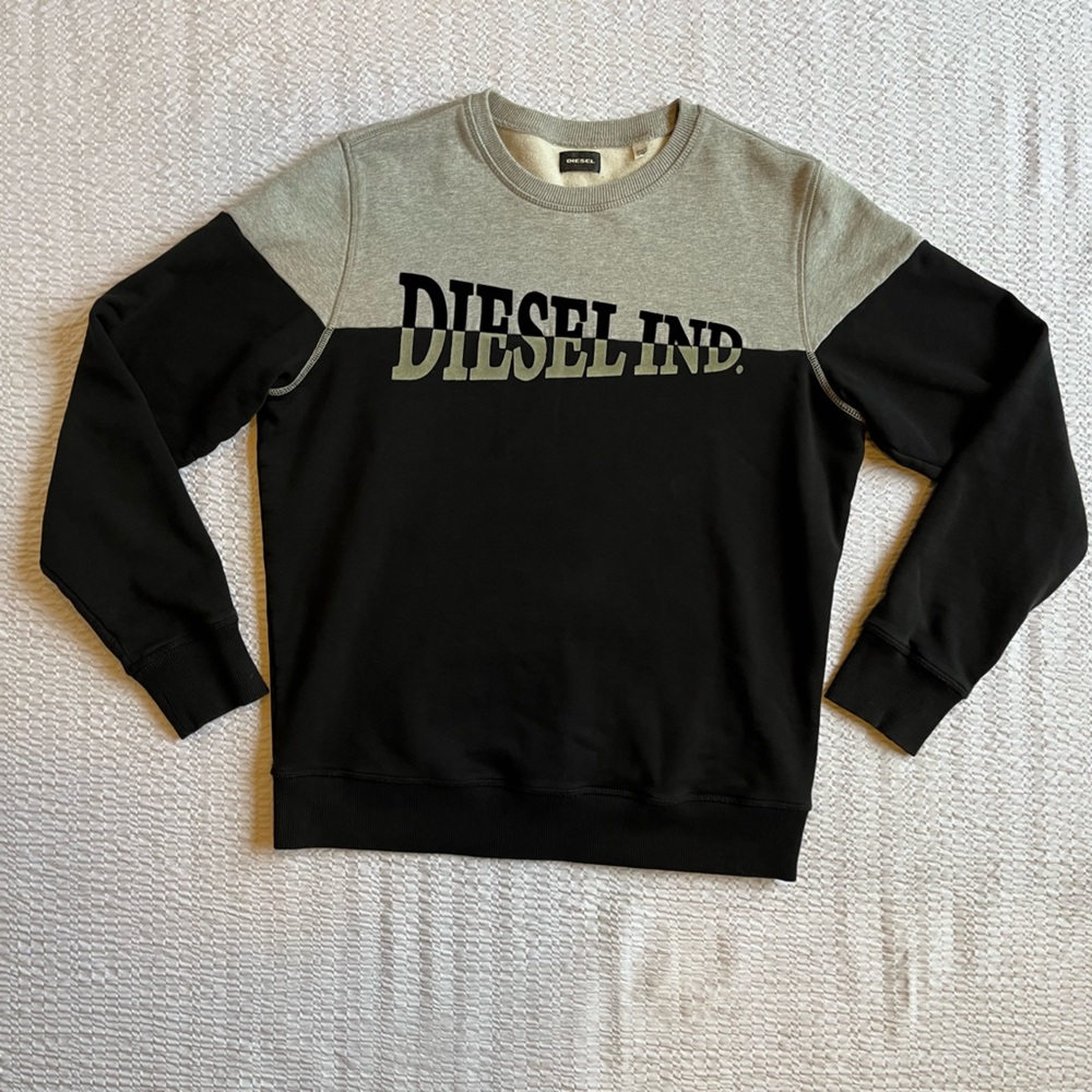 Diesel Men's Two-Tone Crewneck Sweater